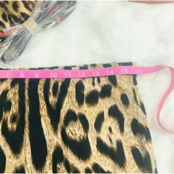 RE-STOCKED Leopard Print Stretchy Peplum Skirt - Picture 5 of 6